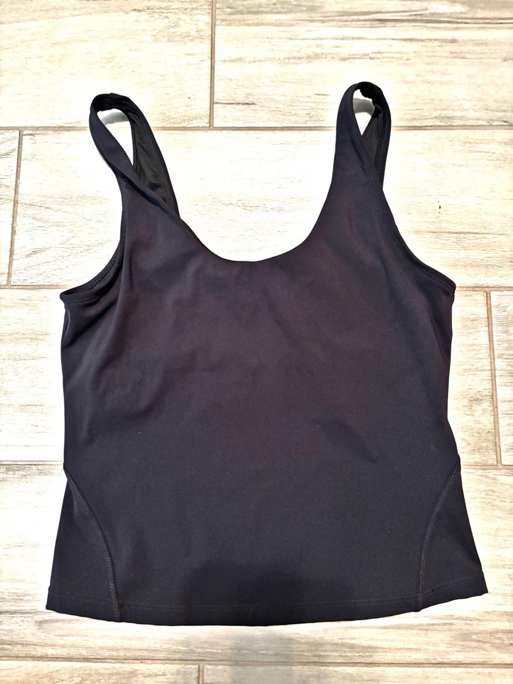 Women's Black Scoop Neck Crop Top/Bra - 34